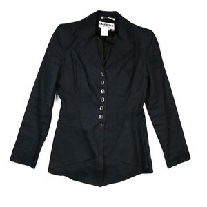 Vintage Lagerfeld linnen Navy blazer size 40